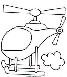 7张小男孩最喜欢的直升飞机简笔画大全免费下载！