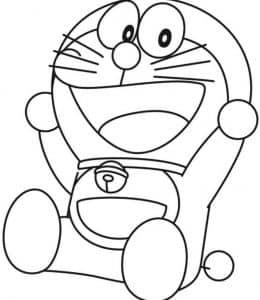 13《机器猫》哆啦A梦和朋友们动画涂色简笔画大全！