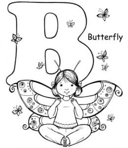 B is for Butterfly！11张蝴蝶木琴和平小狗更多趣味单词认知图片下载！