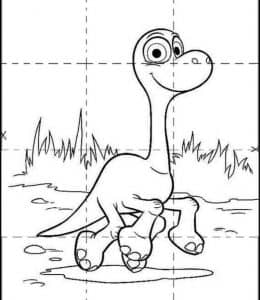 10张《恐龙当家》恐龙和人类小孩共同冒险的涂色故事下载