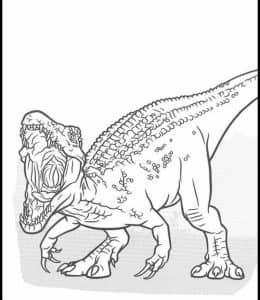 12张最著名且最令人畏惧的恐龙霸王龙卡通涂色图纸下载