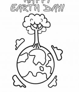 10张世界地球日保护环境垃圾分类卡通涂色儿童画免费下载