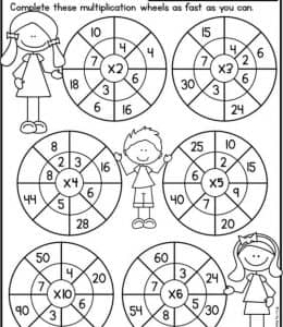 11张适合不同年龄段孩子的数学填字游戏计算题免费下载！