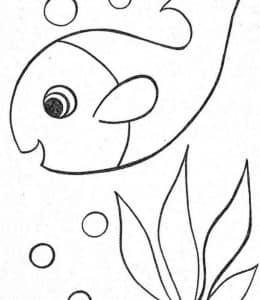 10张乌龟海星小鱼神秘的海洋世界儿童涂色图片大全
