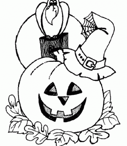10张秋天落叶万圣节骷髅南瓜火鸡更多有趣的涂色简笔画下载！