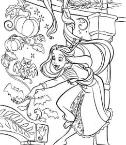 拥有治愈的奇迹力量！12张童话故事《魔发奇缘》Rapunzel公主涂色图片下载