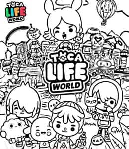 探索无限可能的Toca Life系列游戏！8张Toca Life World卡通涂色图片下载！