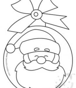13张经典圣诞节主题圣诞老人驯鹿雪人礼物雪球卡通涂色简笔画！