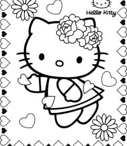 10张无法抗拒的温馨可爱的凯蒂猫Hello Kitty免费涂色图片！