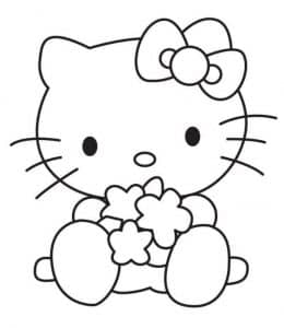 10张维尼小熊和凯蒂猫最可爱卡通角色涂色图片免费下载