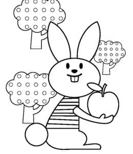 兔子蜘蛛蜗牛鸡妈妈刺猬！10张常见的动物涂色儿童简笔画！