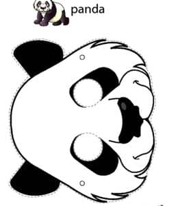 11张熊猫猫头鹰吸血鬼北极熊老虎花环儿童面具图纸免费下载！