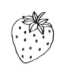 14张苹果柠檬香蕉草莓青椒胡萝卜简单有趣的线条水果蔬菜卡通简笔画！