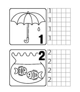 11张适合1-2年级学生的10以内的数字幼儿数字课堂游戏免费图片下载！