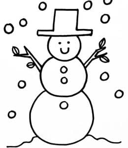 圣诞节这样画！10张下雪的圣诞节圣诞老人麋鹿圣诞树礼物卡通涂色简笔画！