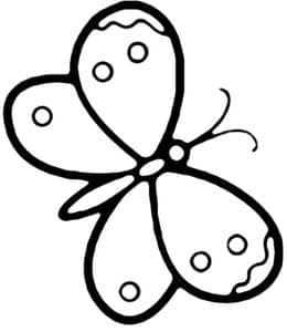 简单画蝴蝶！10张可以免费下载的大蝴蝶儿童涂色简笔画！