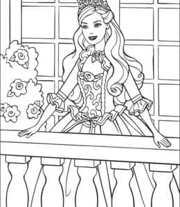 14张芭比娃娃公主和更多公主动画电影卡通涂色图片免费下载！