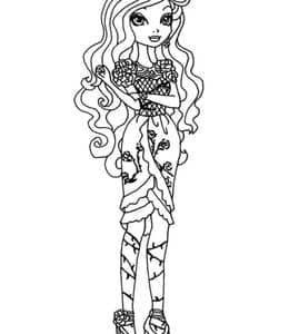 10张风格迥异的时髦的长腿姐姐卡通公主涂色图片免费下载！