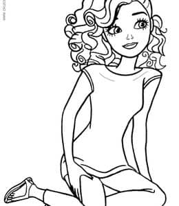 12张不同风格的卡通女孩子公主姐姐涂色图片免费下载！
