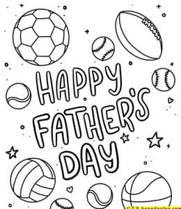 HAPPY FATHER‘S DAY! 17张超级爸爸父亲节贺卡涂色图片免费下载！