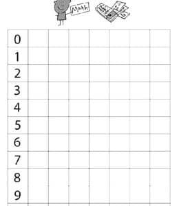 13张送给学前班孩子们的数字描红幼儿数学练习题免费下载打印！