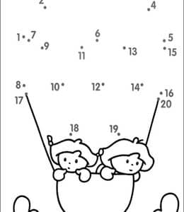 马戏团和热气球！生活中的有趣数字！11张20以内数学连连看作业练习题！