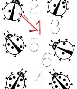 数一数有多少个点？11张数字启蒙数学游戏作业练习题免费下载！