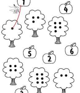 10张幼儿数字启蒙趣味作业题免费打印！简单加减法数字描红！