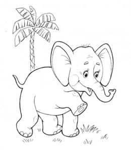 9张为大人和孩子们准备的优雅迷人的大象主题涂色图片！