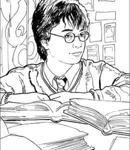 10张魔法冒险的故事《哈利·波特》主题涂色图片免费下载