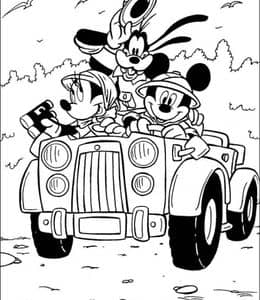 米老鼠的有趣事实！10张经典卡通造型米老鼠动画涂色图片！