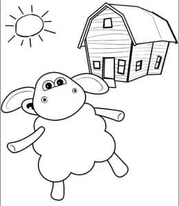 12张小羊Timmy和朋友们的故事会卡通涂色图片免费下载！