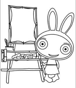 9张大眼睛的动物卡通造型《Waybuloo》幼儿涂色图纸下载！