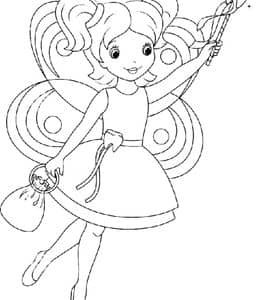 10张拥有小小魔法的可爱小牙仙和更多公主仙女涂色图片免费下载！