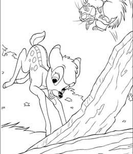 小鹿的成长历程！11张童话故事《小鹿斑比》涂色大全！