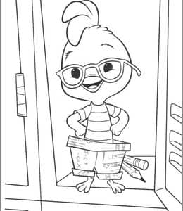 小鸡仔的冒险故事！10张动画片《四眼田鸡》卡通角色涂色图片！
