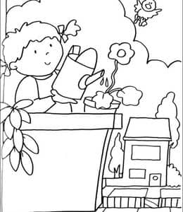 昆虫花朵的观察日记！13张观察虫子的小朋友幼儿涂色儿童画免费下载！
