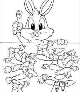 8张《乐一通》经典角色兔八哥和朋友们卡通涂色图片下载！