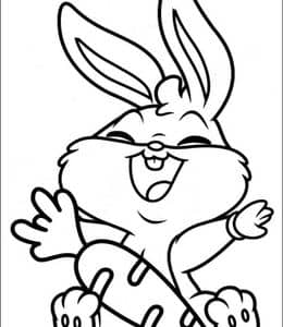 8张《乐一通》兔八哥德鲁比达菲鸭麦克老鸭卡通涂色图片免费下载