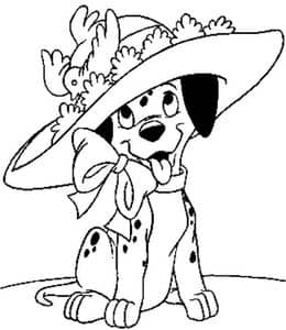 小狗子们的冒险故事！10张《101忠犬》动画片卡通涂色免费下载