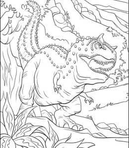 10张侏罗纪世界恐龙阿拉达的冒险故事涂色图片下载