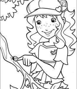10张动画片《霍莉霍比》充满魅力和冒险精神的农场女孩卡通涂色图片！