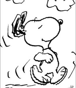 13张史努比和查理布朗《Snoopy》漫画角色涂色图片下载！