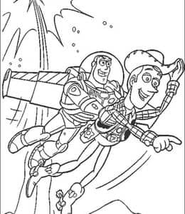 10张《玩具总动员》最棒的航员巴斯光年卡通涂色图片