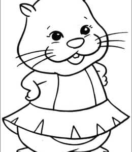 10张送给孩子们的《仓鼠玩具动画片ZhuZhu Pets》幼儿涂色图片！