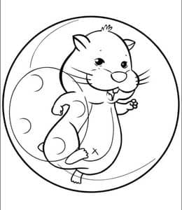 《仓鼠玩具ZhuZhu Pets》！10张有趣的可爱小仓鼠宝宝卡通涂色图片