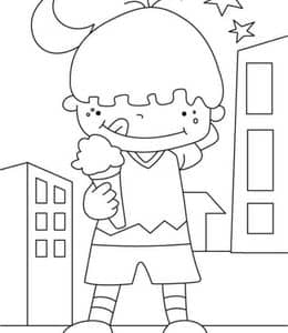 冰激凌的诱惑！12张甜美可爱的卡通冰激凌冰棒涂色图片