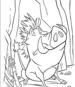 10张《狮子王》小狮子辛巴的复仇故事卡通涂色大全！