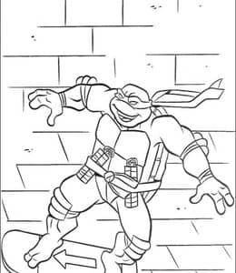 12张深受全球观众喜爱的经典动画片《忍者神龟》卡通涂色图片免费下载！