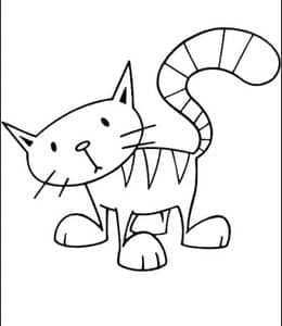 12张毛绒绒的小猫咪温暖的壁橱卡通涂色简笔画！